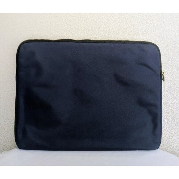 MARC JACOBS Nylon Laptop Sleeve Bag Pouch Blue Black - Picture 2 of 12